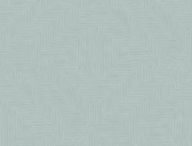 Diamond Channel Green Wallpaper by York Wallcoverings Handpainted Traditionals Covers about 60.8 square feet 27-in by 27-ft long roll Prepasted 20.5 - Fabric Carolina -