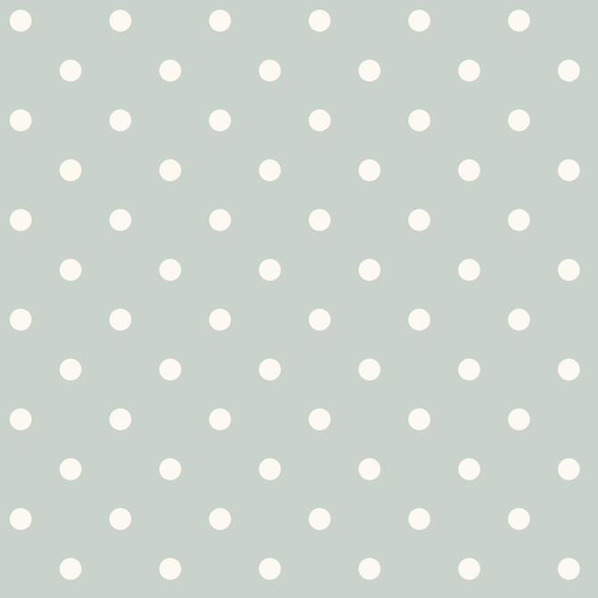 Dots on Dots Green & White Wallpaper by Magnolia Home Magnolia Home Covers about 56.4 square feet 20.5-in by 33-ft long roll Prepasted 3.38 - Fabric Carolina -