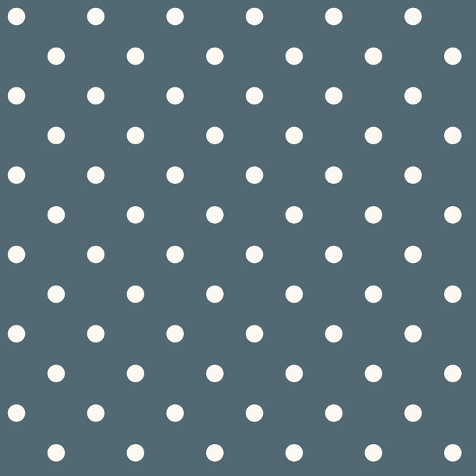 Dots on Dots White & Blue Wallpaper by Magnolia Home Magnolia Home Covers about 56.4 square feet 20.5-in by 33-ft long roll Prepasted 3.38 - Fabric Carolina -