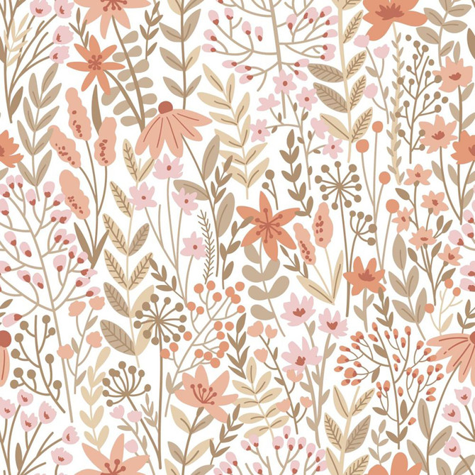 Eudora Pink Prairie Petals Wallpaper by ESTA Home Design Department Covers about 57.5 square feet 20.9-in by 33-ft long roll Unpasted 20.9 - Fabric Carolina - Eudora Pink Prairie Petals Wallpaper by ESTA Home Design Department Covers about 57.5 square feet 20.9-in by 33-ft long roll Unpasted 20.9 - Fabric Carolina -
