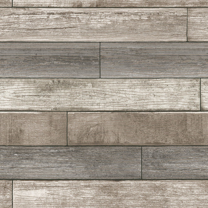 Emory Multicolor Reclaimed Wood Plank Peel & Stick Wallpaper by Chesapeake Farmhouse Covers about 30.8 square feet 20.5-in by 18-ft long roll Peel & Stick 20.5 - Fabric Carolina -
