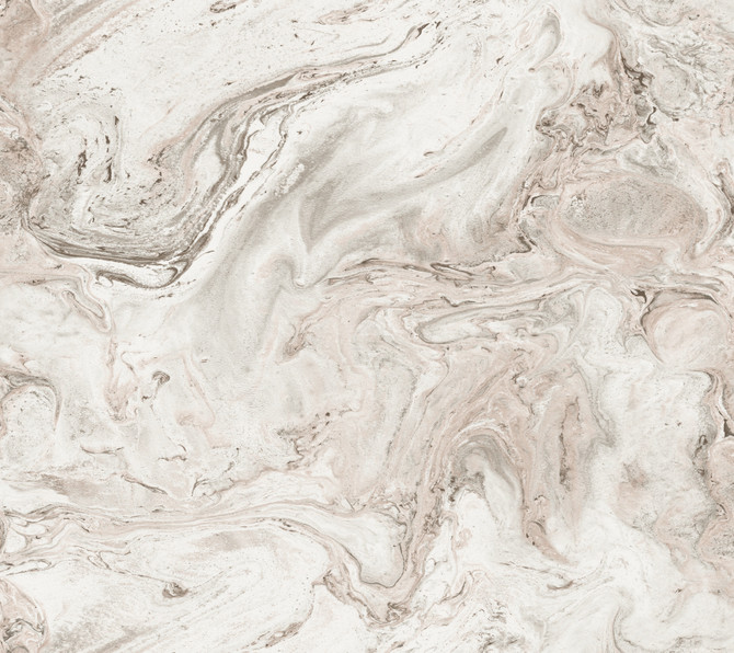Oil & Marble Clay & Taupe Peel & Stick Wallpaper by York Wallcoverings York Premium Peel + Stick Covers about 45 square feet 27-in by 20-ft long roll Peel & Stick 24 - Fabric Carolina -