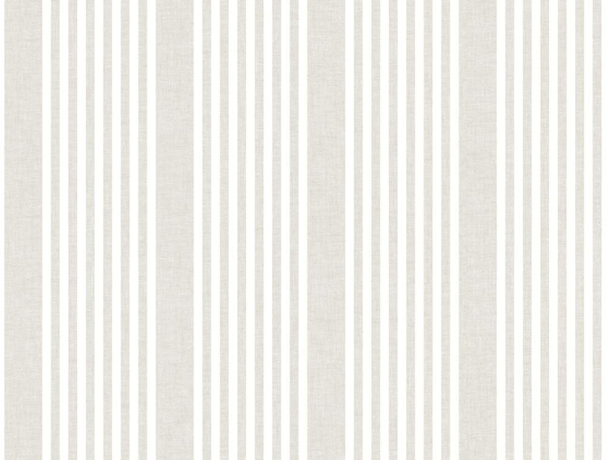 French Linen Stripe Off White Peel & Stick Wallpaper by York Wallcoverings York Premium Peel + Stick Covers about 45 square feet 27-in by 20-ft long roll Peel & Stick 0 - Fabric Carolina -