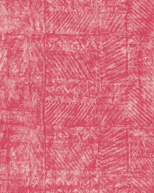 SAMOA Raspberry Wallpaper (WP20809) by Mind The Gap | WP20809 | MINNIE KEMP X MINDTHEGAP | 3 rolls x 20.5 x 118.1 in | 0.52m / 20.5in | 3m / 118in | 4.68mp | 100cm / 39.3in | White | Non-woven | Paste the wall | 3-rolls in a box | Fabric Carolina | https://www.fabriccarolina.com/