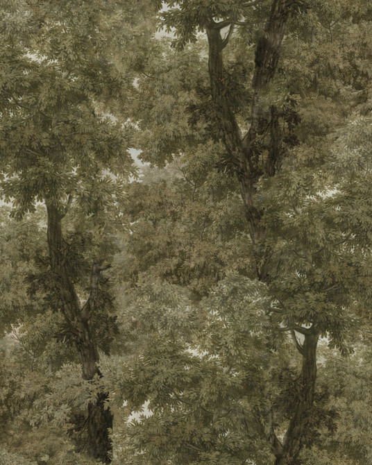 BRANCHY Neutral Wallpaper (WP20786) by Mind The Gap | WP20786 | ORIENT EXPRESS | 3 rolls x 20.5 x 118.1 in | 0.52m / 20.5in | 3m / 118in | 4.68mp | 150cm / 59in | Brown, Green, Ivory | Non-woven | Paste the wall | 3-rolls in a box | Fabric Carolina | https://www.fabriccarolina.com/