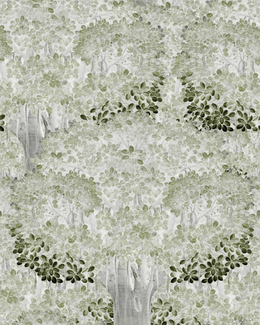 SAVAGE LEAVES Neutral Wallpaper (WP20467) by Mind The Gap | WP20467 | THE WALLPAPER COMPENDIUM 1 | 3 rolls x 20.5 x 118.1 in | 0.52m / 20.5in | 3m / 118in | 4.65mp | 70cm / 27.6in | Green, Grey | Textured Matte | Paste the wall | 3-rolls in a box | Fabric Carolina | https://www.fabriccarolina.com/