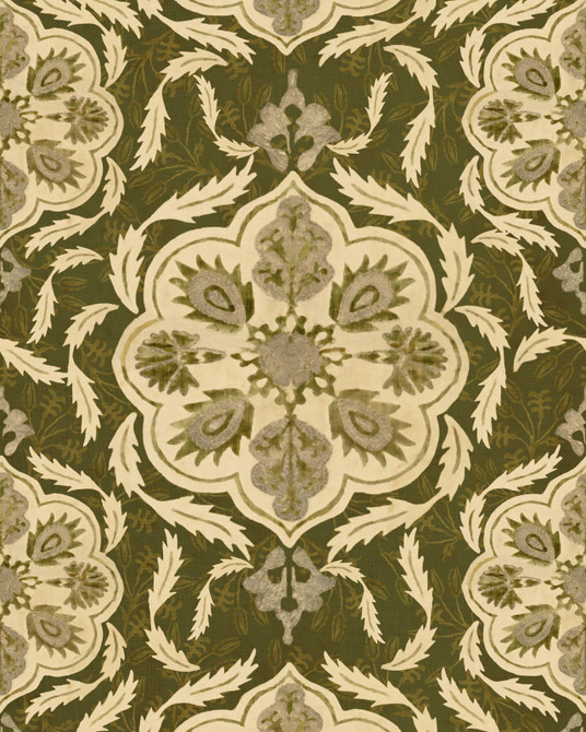 OTTOMAN Green Wallpaper (WP20729) by Mind The Gap | WP20729 | THE WETLANDS | 1 roll x 20.47 x 354.33 in | 0.52m / 20.5in | 9m / 354in | 4.68mp | 52cm / 20.5in | Beige, Green | Non-woven | Paste the wall | 1-roll in a box | Fabric Carolina | https://www.fabriccarolina.com/