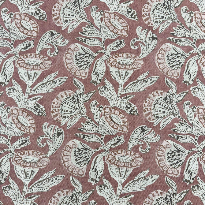 Azora Brick by Magnolia Fabric - 50 Cotton, 35 Viscose, 15 Linen India 80000 Horizontal: 13.75 and Vertical: 14.3 54 - Fabric Carolina -