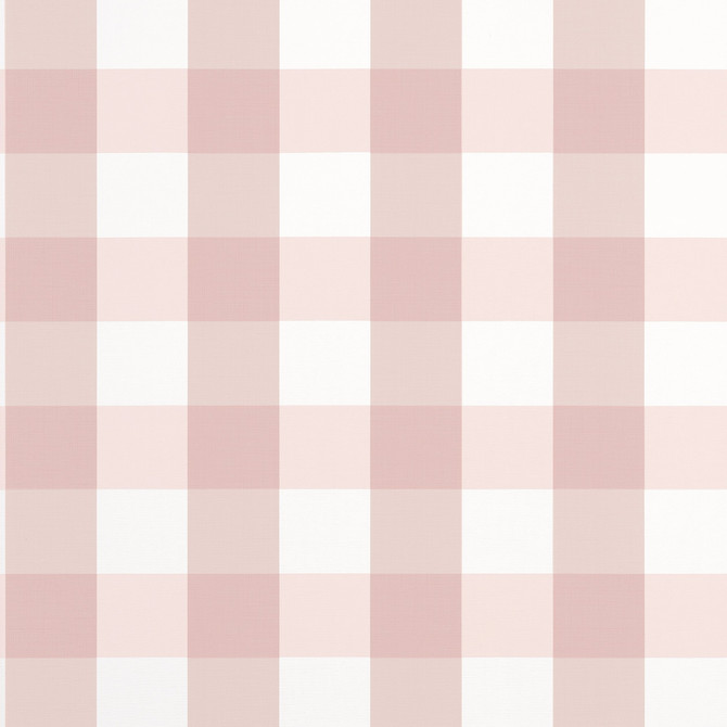 Thibaut Wallpaper Buffalo Check Blush T44081 Wallpaper Non-Woven Vinyl Wallpaper U.S.A </p><p>Repeat: H: , V: 6.25   (15.88  cm) 27  in  (68.58  cm) - My Fabric Connection -