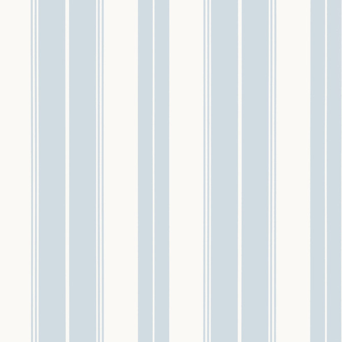 Thibaut Wallpaper Norfolk Stripe Light Blue T44044 Wallpaper Non Woven Wallpaper U.S.A </p><p>Repeat: H: , V: 27  in  (68.58  cm) - My Fabric Connection -