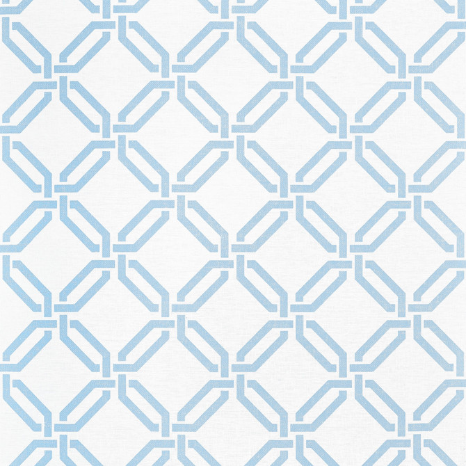Thibaut Wallpaper Miramar Way Light Blue T45053 Wallpaper Paperweave U.S.A </p><p>Repeat: H: , V: 9   (22.86  cm) 36  in  (91.44  cm) - My Fabric Connection -