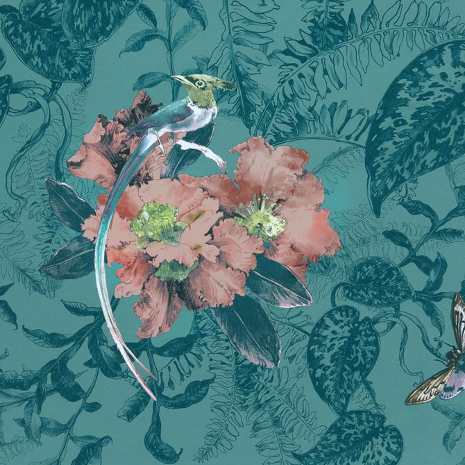 Hedgerow (Wp) # 02 Mineral by 1838 Wallcoverings Wallpaper Willow STRAIGHT PASTE THE WALL UNITED KINGDOM V-28.5" 20.5"X11YD - Fabric Carolina -