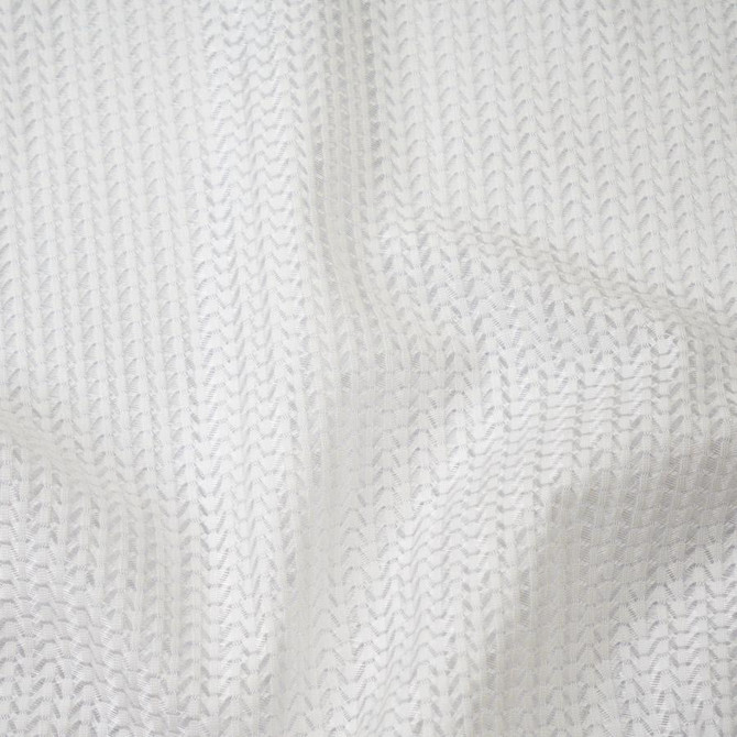 Alvin # 254 Pure White by Maxwell Fabric Sheer Glam 100% POLYESTER TURKEY 125" - Fabric Carolina -