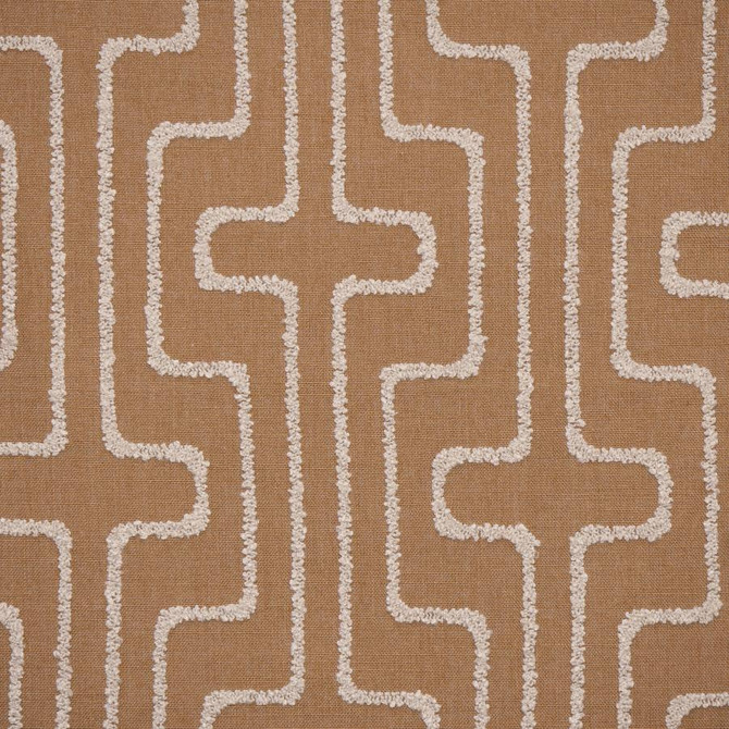 Cairns # 612 Antelope by Maxwell Fabric Color Theory-Vol.Viii Tigerseye 100% POLYESTER EMB.-100% POLYESTER INDIA V-9" H-8.8" 54"EMB.52" - Fabric Carolina -