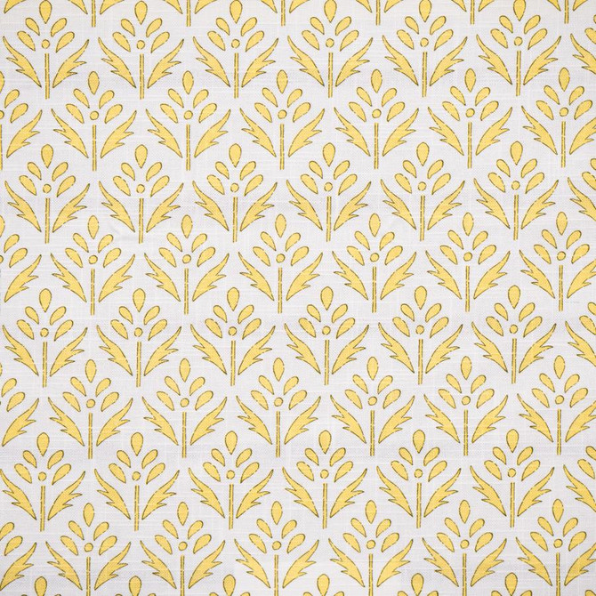 Floraison # 619 Lemon by Maxwell Fabric Color Theory-Vol.Viii Tigerseye 100% COTTON SPAIN V-3.5" H-2.3" 55" - Fabric Carolina -