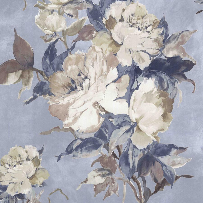 Madama Butterfly (Wp) # 04 by 1838 Wallcoverings Wallpaper Camellia HALF DROP PASTE THE WALL UNITED KINGDOM V-39.5" 20.5"X11YD - Fabric Carolina -