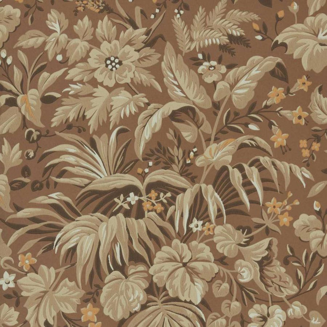 Palmette (Wp) # 03 Clay by 1838 Wallcoverings Wallpaper V&A Decorative Papers Iii HALF DROP PASTE THE WALL UNITED KINGDOM V-12.75" H-25.5" 20.5"X11YD - Fabric Carolina -