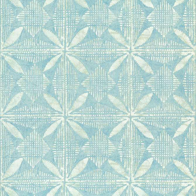 Thibaut Wallpaper Tortuga Batik Turquoise T15841  Wallpaper Non Woven Wallpaper  U.S.A </p><p>Repeat: H: , V: 18  (45.72 cm) 27 in  (68.58 cm) - My Fabric Connection -