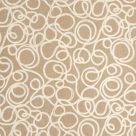 Lost And Found Taupe by Carole Fabric Earthbound 100% Polyester 50,000 Wyzenbeek Double Rubs 18 1/4" V, 18" H 54" - Fabric Carolina -