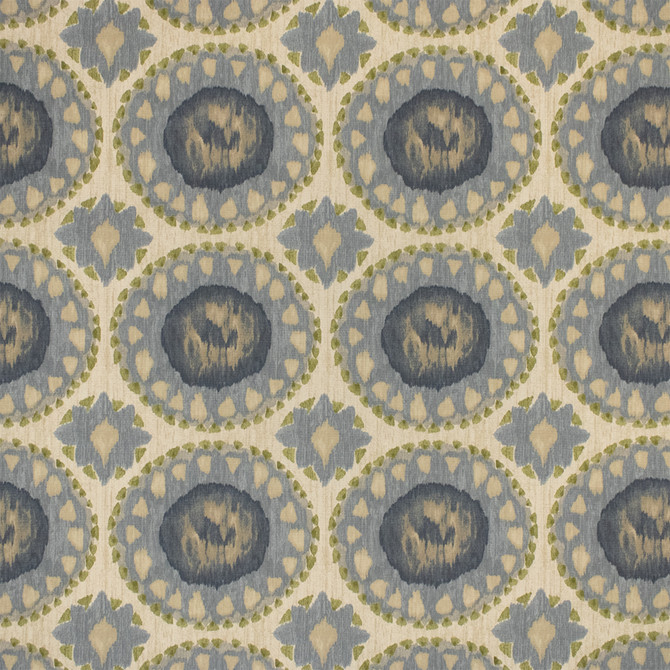 Greenhouse Fabric F6325 Denim - 100% Cotton Pakistan 30000 9" H, 8.4" V 54" - My Fabric Connection -