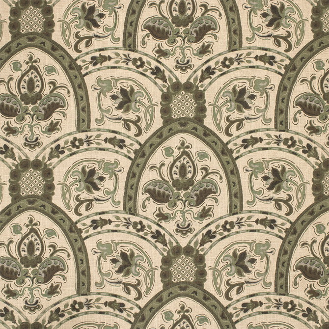 Greenhouse Fabric S7012 Hemlock - 55% Linen, 45% Cotton USA 20000 27" H, 14" V 56" - My Fabric Connection -