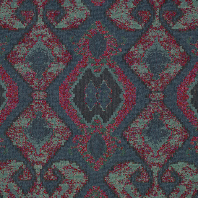 Greenhouse Fabric S7057 Ultramarine - 100% Polyester India 15000 27.99" H, 15" V 54" - My Fabric Connection -