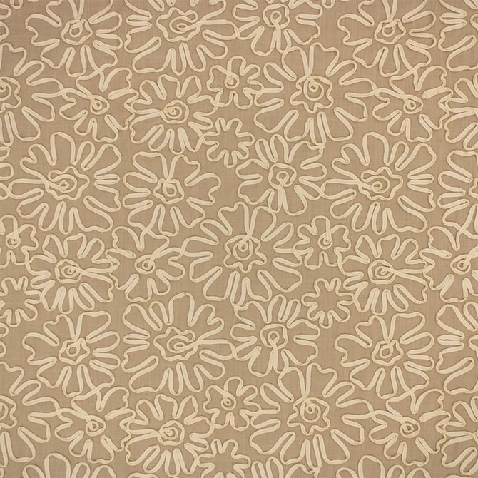 Greenhouse Fabric S7269 Linen - 85% Polyester, 15% Linen (Embroidery: 100% Cotton) India 9000 18" H, 18.25" V 54" - My Fabric Connection -