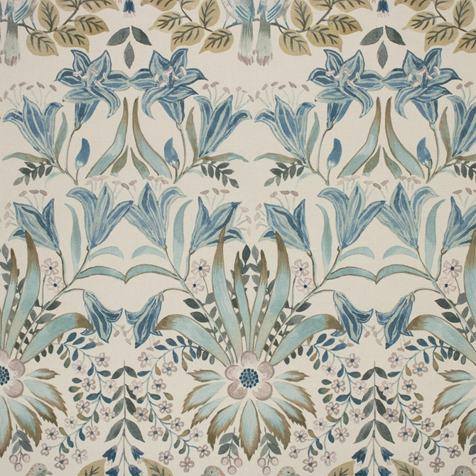 Greenhouse Fabric S7157 Chambray - 55% Linen, 45% Cotton Spain 51000 13.5" H, 27" V 54" - My Fabric Connection -