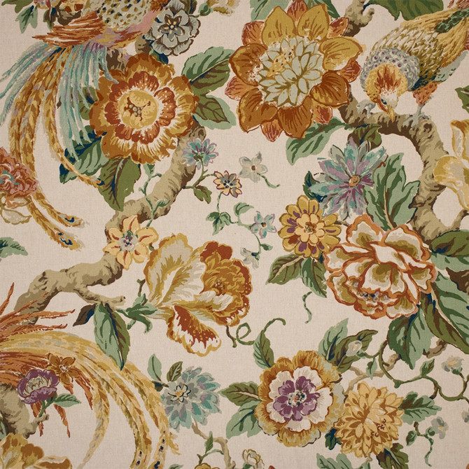 Greenhouse Fabric S7180 Spice - 55% Linen, 45% Cotton Spain 51000 27" H, 36" V 54" - My Fabric Connection -