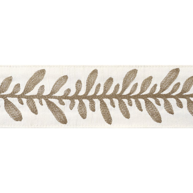 Calathea Tape Acorn AE12320 by Thibaut Trim Thibaut Trim Calathea Tape Acorn AE12320Trim ISLANDER 90% Silk, 10% Viscose U.S.A </p><p>Repeat: H: , V: 2.75 in  (6.99 cm) - Fabric Carolina -