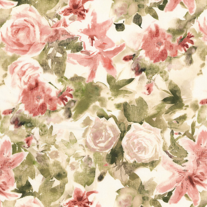 Alora 1 Sorbet by Stout Fabric Stout Fabric Alora 1 SorbetFabric Rainbow Library Blossom/Sunset 100%Cot India </p><p>Repeat: H: 18.375, V: 31.5 55 in - Fabric Carolina -