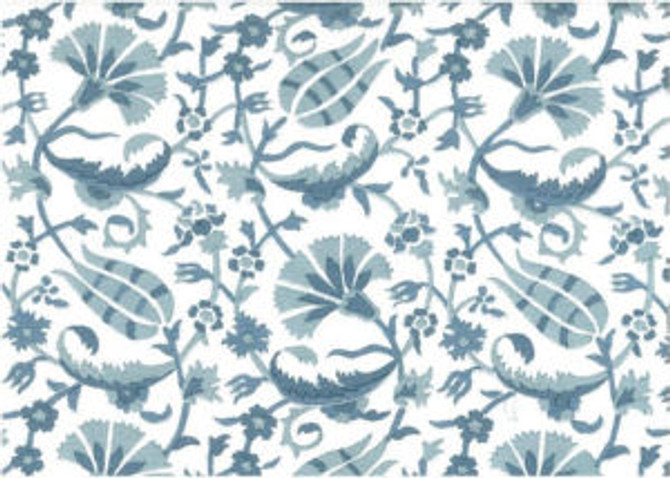 Baronet Old Blues by Norbar Fabric ROMANCE 100% COTTON SPAIN 8 1/4"V 9"H 54" - Fabric Carolina -