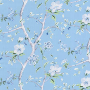 Joanna Periwinkle by Norbar Fabric ROMANCE 100% COTTON INDIA 17 1/6"V 36 1/4"H 55 - Fabric Carolina -