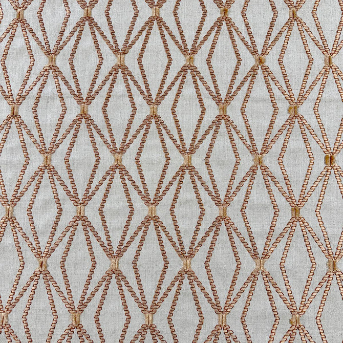 Rhombony Sunstone by Magnolia Fabric - 70% Viscose, 30% Linen, Emb 100% Viscose India 51000 Horizontal: 4.375 and Vertical: 6.375 54 - Fabric Carolina -