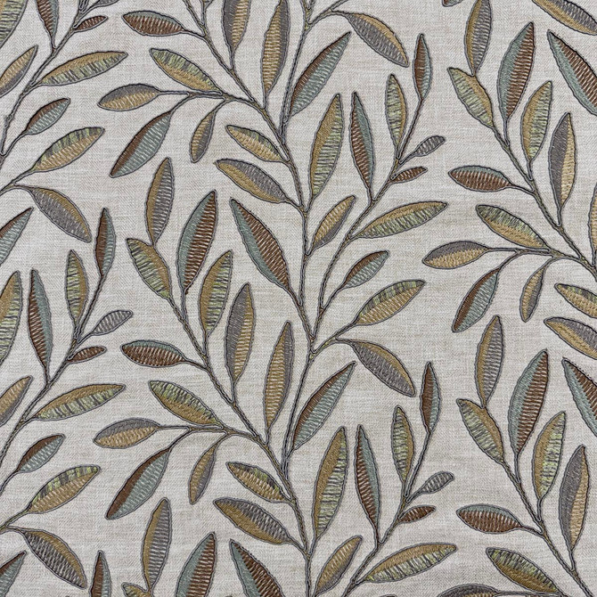 Willow Earth by Magnolia Fabric - 52% Cot, 48% Poly, Emb: 60% Vis, 28% Cot, 12% Poly India 51000 Horizontal: 17.25 and Vertical: 9.5 54 - Fabric Carolina -