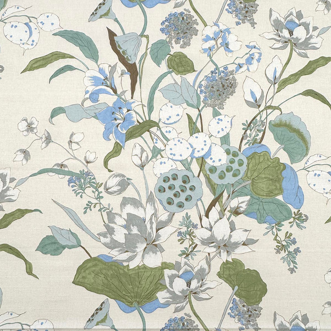 Waverly Jade by Magnolia Fabric - 55% Linen, 45% Cotton Spain 51000 Horizontal: 27 and Vertical: 27 54 - Fabric Carolina -