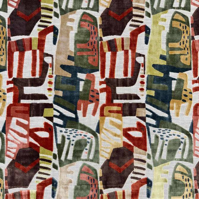 Jotso Multi by Magnolia Fabric - 41 Cotton, 36 Visose, 23 Polyester India 42000 Horizontal: 28 and Vertical: 23 54 - Fabric Carolina -