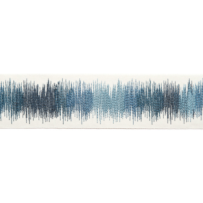 Derry Emb Tape Cobalt by Magnolia Trim - 100% Polyester China Horizontal: and Vertical: 3 - Fabric Carolina -