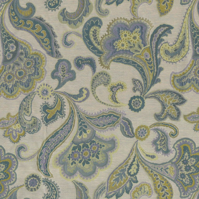 McCamey Floral Aegean by RM CoCo Fabric Gemstones II Jade to Emerald 34% Viscose 28% Polyester 21% Linen 11% Cotton 6% Silk See Sample 0 Horizontal: 25.98 and Vertical: 26.77 54 - Fabric Carolina -