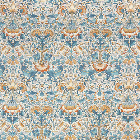 Steal The Show Rust by Carole Fabric English Garden 100% Cotton N/A 24" V, 18 1/2" H 55" - Fabric Carolina -