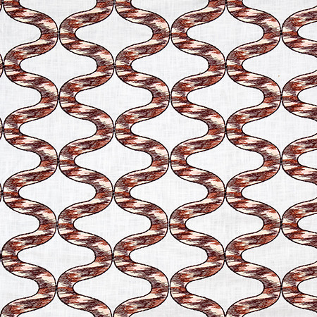 Curves Ahead Plum Rose by Carole Fabric Go West Base 90% Polyester, 10% Linen Embr 100% Spun Polyester N/A 5 1/8" V, 8" H 51 1/2*" - Fabric Carolina -