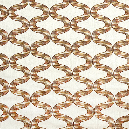 Curves Ahead Turmeric Spice by Carole Fabric Go West Base 90% Polyester, 10% Linen Embr 100% Spun Polyester N/A 5 1/8" V, 8" H 51 1/2*" - Fabric Carolina -