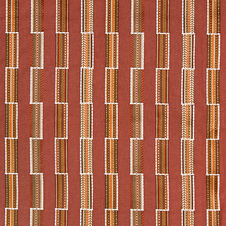 Pack It In Canyon by Carole Fabric Go West Base: 52% Cotton, 48% Polyester Embr: 100% Rayon 12,000 Wyzenbeek Double Rubs 8 3/8" V, 12 3/4" H 51 1/2*" - Fabric Carolina -