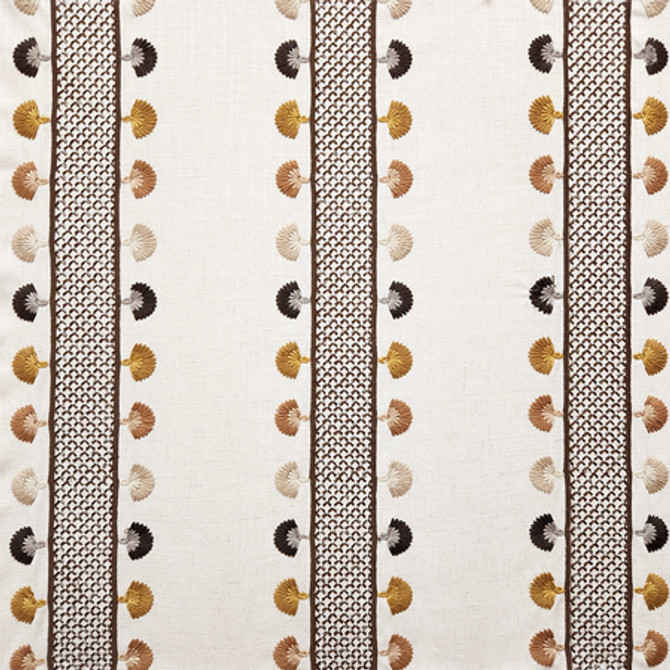 Scenic Tour Golden Spice by Carole Fabric Go West Base: 85% Polyester, 15% Linen Embr: 89% Polyester, 11% Linen N/A 7 1/2" V, 8 1/4" H 50*" - Fabric Carolina -