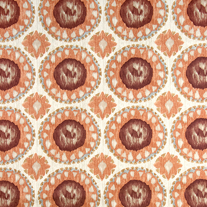 Setting Sun Auburn by Carole Fabric Go West 100% Cotton 30,000 Wyzenbeek Double Rubs 8 3/8" V, 9 1/4" H 55" - Fabric Carolina -