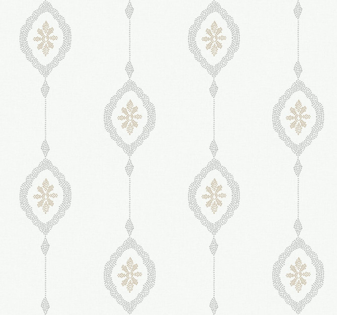 Sand Dollar Stripe Sand Dunes by Seabrook Wallpaper Beach House United States 60.75 25.2" 27" - Fabric Carolina -