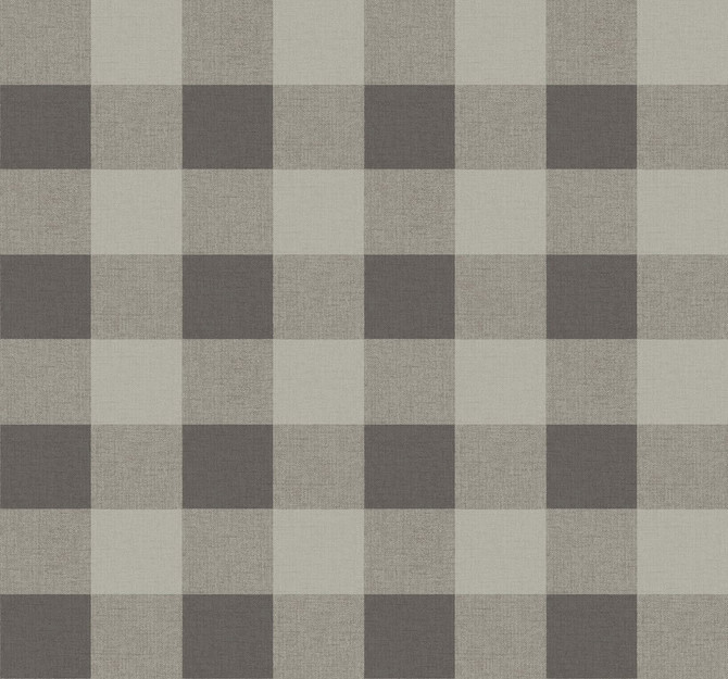 Picnic Plaid Black Sands by Seabrook Wallpaper Beach House United States 60.75 6.3" 27" - Fabric Carolina -