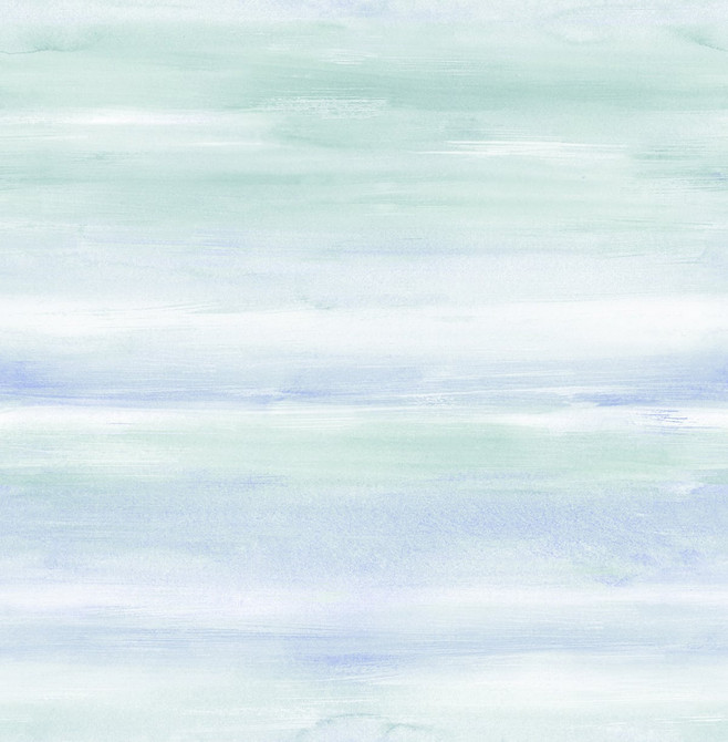 Watercolor Periwinkle and Teal by Seabrook Wallpaper Day Dreamers United States 56.12 20.87" 20.5" - Fabric Carolina -