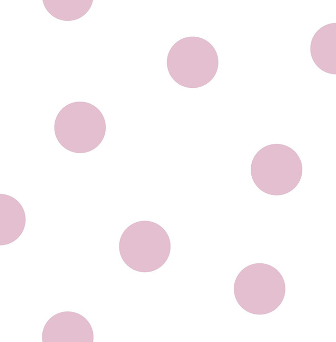 Dots Bubblegum by Seabrook Wallpaper Day Dreamers United States 56.12 20.87" 20.5" - Fabric Carolina -