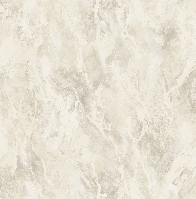 Paint Splatter Metallic Champagne, White, and Tan by Seabrook Wallpaper French Impressionist United States 56.12 20.87" 20.5" - Fabric Carolina -